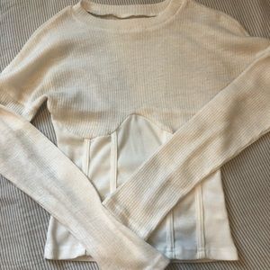 White corset top